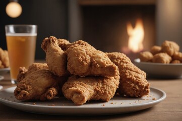 Tasty garlic fried chicken picture
