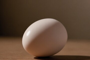 Perfect hard boiled egg close up photo