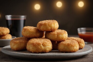 Photo of classic fried chicken nuggets