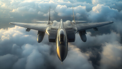 Powerful Combat Military Fighter Jet