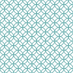 Seamless asian background pattern.Abstract geometric circle lines. Traditional japanese ornament.