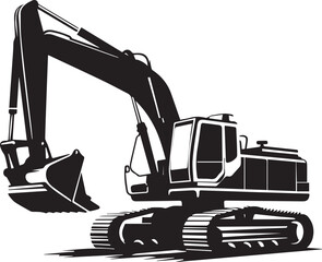 Excavator Silhouettes EPS Excavator Vector Escavator Clipart	
