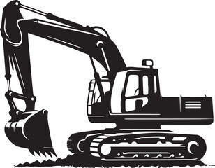 Excavator Silhouettes EPS Excavator Vector Escavator Clipart	
