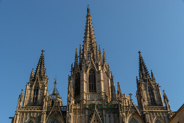 Fototapeta na wymiar Cathedral of Barcelona 