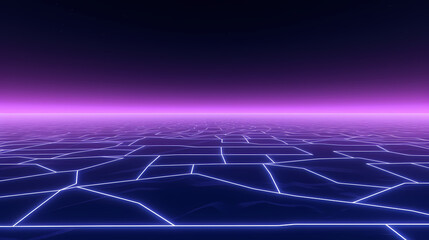 Obraz premium Cyberspace grid background, blockchain and abstract technology background