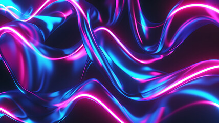 3d rendered abstract holographic Liquid Gradient Colorful Background