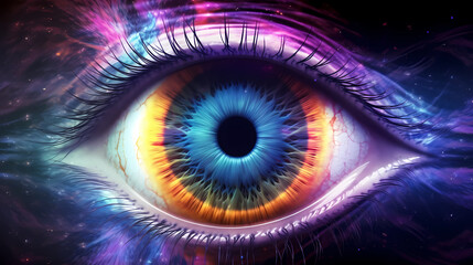 abstract universal cosmic eye, profound oneness