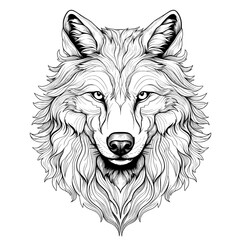 illustration of a wolf