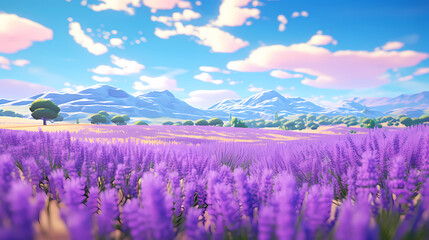 Fototapeta premium Beautiful lavender wallpaper