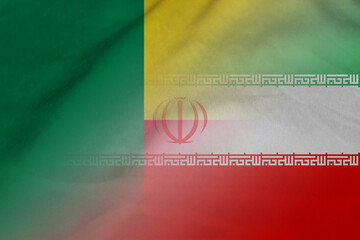 Benin and Iran political flag transborder relations IRN BEN