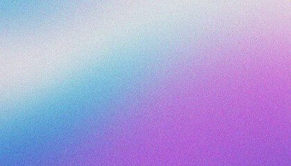Grainy gradient background blue purple white abstract wave backdrop light banner pastel color gradient, noise texture retro poster design