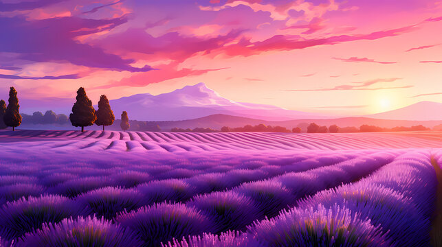 Beautiful lavender wallpaper © Derby