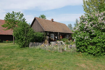 Fototapeta premium Erlichthof Rietschen ist ein sorbisch-sächsisches Dorf in der Oberlausitz