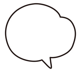 シンプルなふきだしのベクターイラスト。単品、フレーム