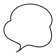 シンプルなふきだしのベクターイラスト。単品、フレーム