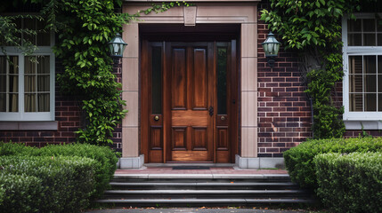 Fototapeta na wymiar Doorway Delights: Home Entrances 