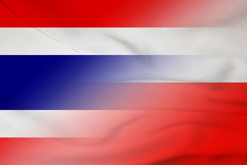 Thailand and Poland government flag transborder negotiation POL THA