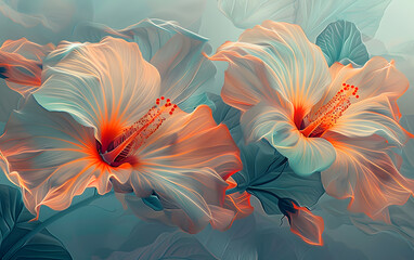 abstraction of blooming spring flowers