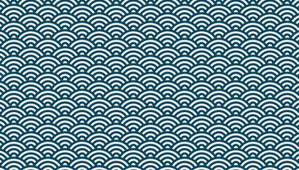 retro wave motif geometric abstract seamless pattern, vector graphic resources, 16:9 widescreen wallpaper / backdrop,