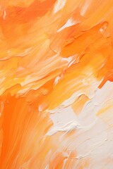 Abstract orange oil paint brushstrokes texture pattern contemporary painting wallpaper