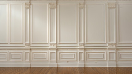 A Serene Image Captoring A Spacious, White Room Devoid of Furniture, Evoking a Sense of Emptin