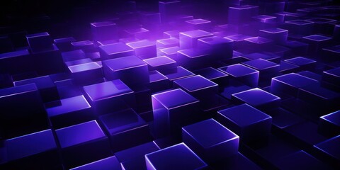 Abstract Purple Squares design background