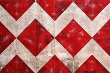 Abstract red colored traditional motif tiles wallpaper floor texture background banner