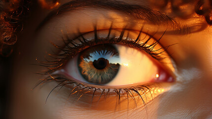 Naklejka premium A teenager with bright eyes, full of curiosity for the world ar