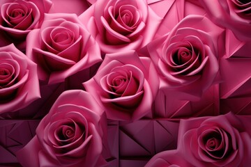 Abstract Rose Squares design background