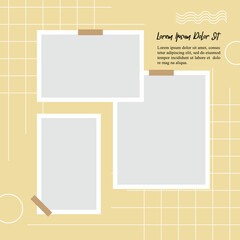 Pictures or photos frame collage abstract photo frames and digital photo wall template