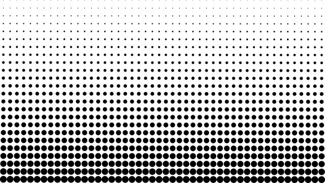 dots black halftone on white blackground