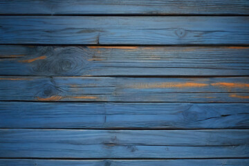 Obraz premium blue and orange and dark and dirty wood wall wooden plank board texture background