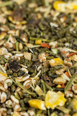 combined pet food for rodents, meat-free food