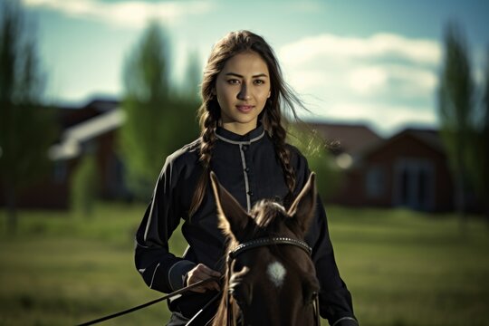 Tatar Mongols: nomadic warriors and conquerors, cultural legacy, military prowess, Eurasian steppes strength, traditional attire, resilience and the spirit of the historic nomadic lifestyle.