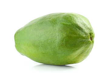 whole fresh green papaya fruit