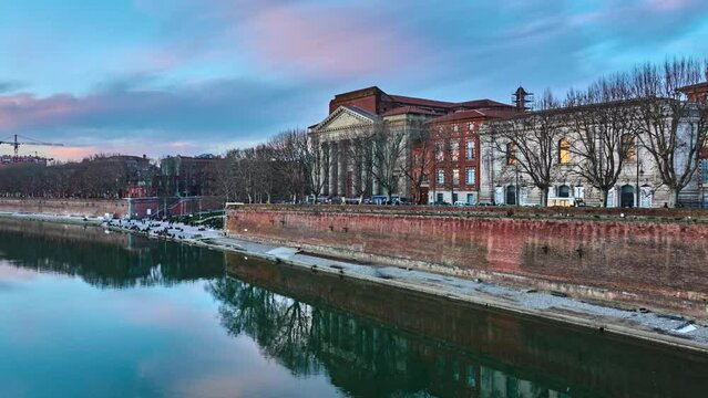 Notre-Dame de la Daurade is basilica in Toulouse, France. It was established in 410 when Emperor Honorius allowed conversion of Pagan temples to Christianity. It was temple dedicated to Apollo.
