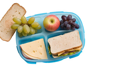 Lunch box on a transparent background