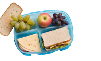 Lunch box on a transparent background