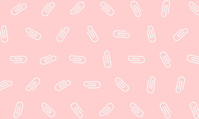 Pink paperclip background