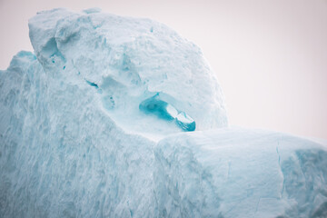 Fototapeta na wymiar Here's looking at you. Iceberg with 