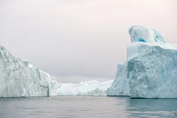 Foto op Aluminium Massive icebergs at the edge of the Icefjord, Illulisat, Greenland. © Annee