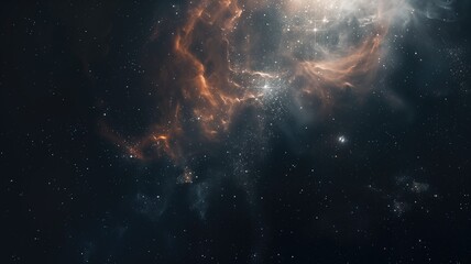 Nebula and stars in deep space, cosmic scene