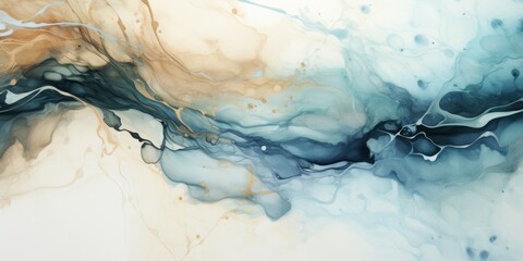Beige blue white liquid that is flowing