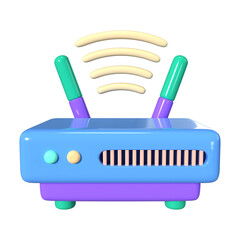 Router 3D Illustration Icon