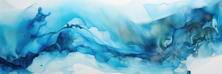 Fototapeta na wymiar Cyan blue white liquid that is flowing