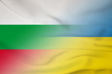 Bulgaria and Ukraine government flag international contract UKR BGR