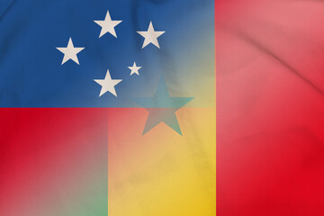 Samoa and Senegal state flag international contract SEN WSM