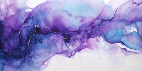 Fototapeta na wymiar Purple blue white liquid that is flowing