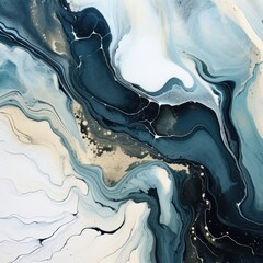 Silver white blue liquid that is flowing pattern background