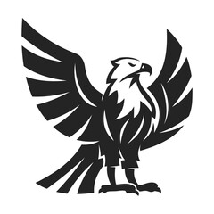 Eagle logo template Isolated. Brand Identity. Icon Abstract Vector graphic
